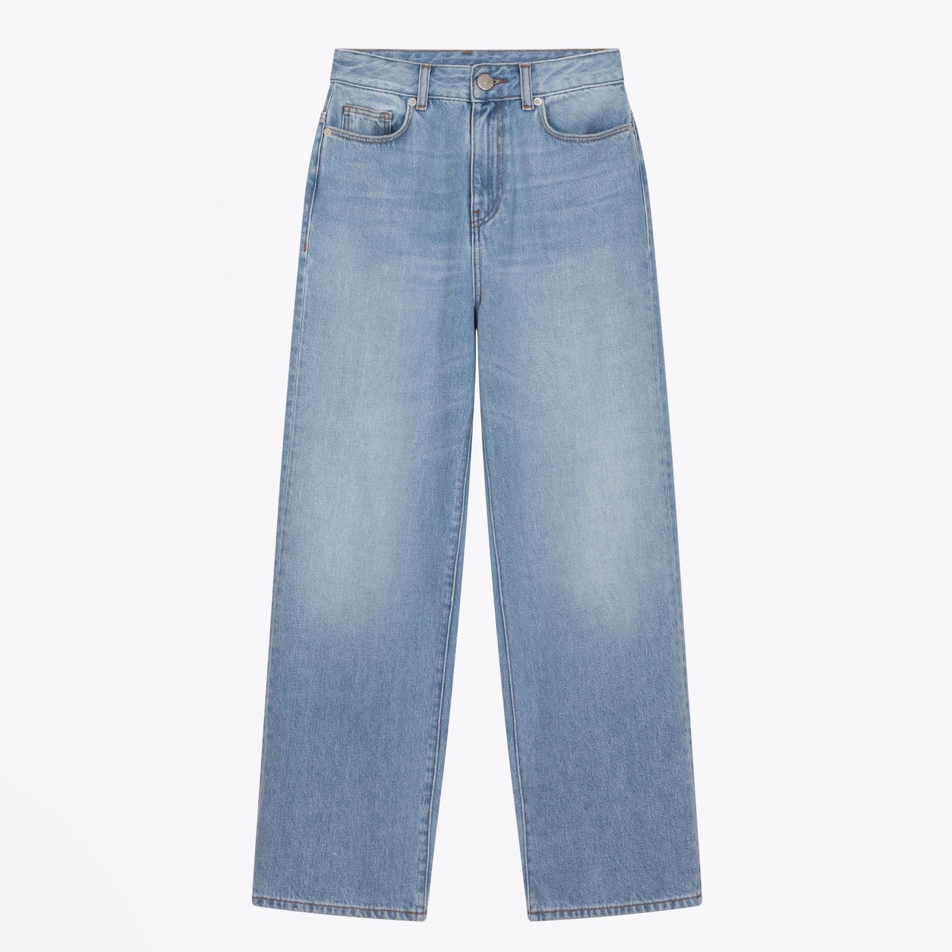 Leon Francois High-Rise Flare Denim Jeans - Blue