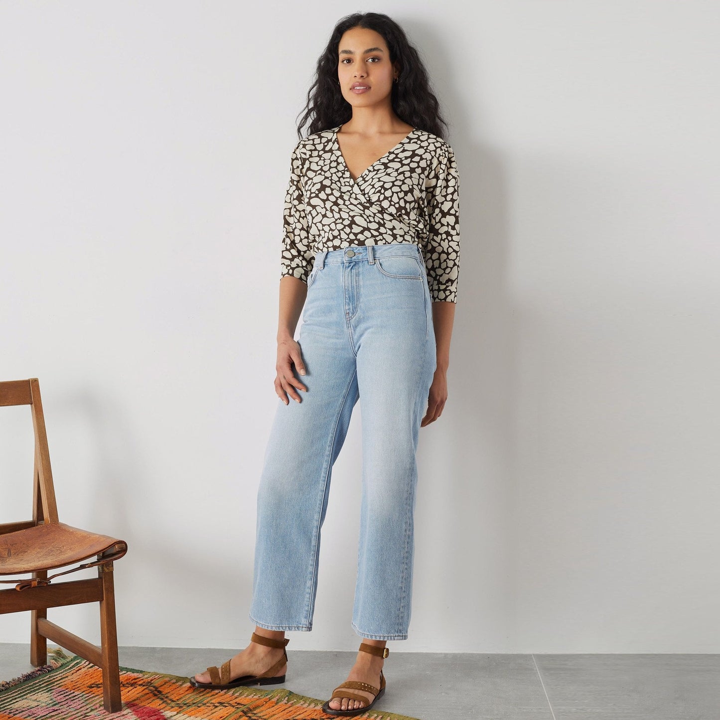 Francois High-Rise Flare Denim Jeans - Blue