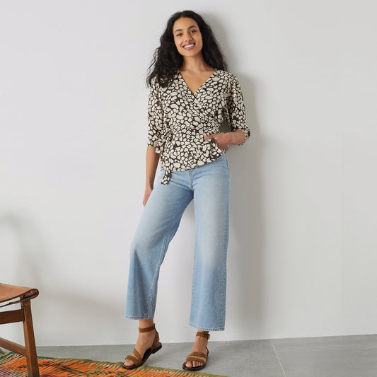 Francois High-Rise Flare Denim Jeans - Blue