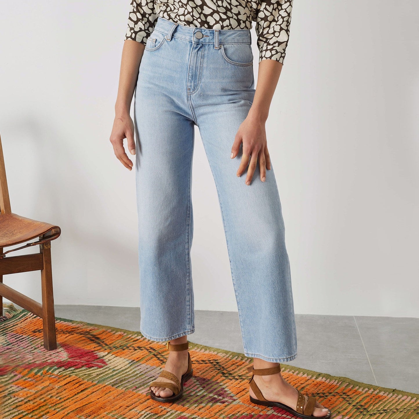 Francois High-Rise Flare Denim Jeans - Blue