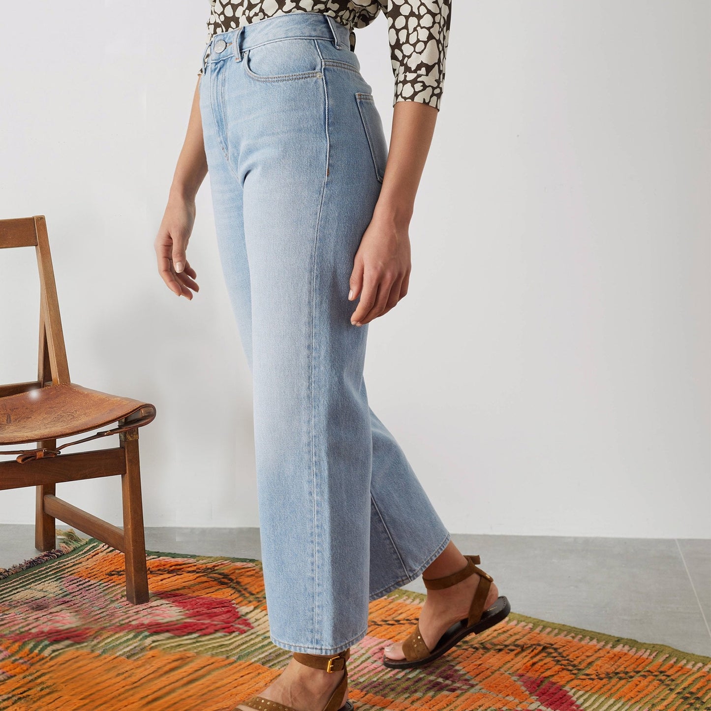 Francois High-Rise Flare Denim Jeans - Blue