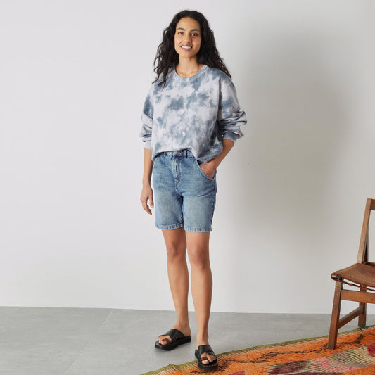 - Sortie Tie-Dye Sweatshirt - Blue