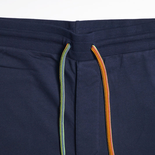 - Rabbit Embroidery Jersey Pants - Navy