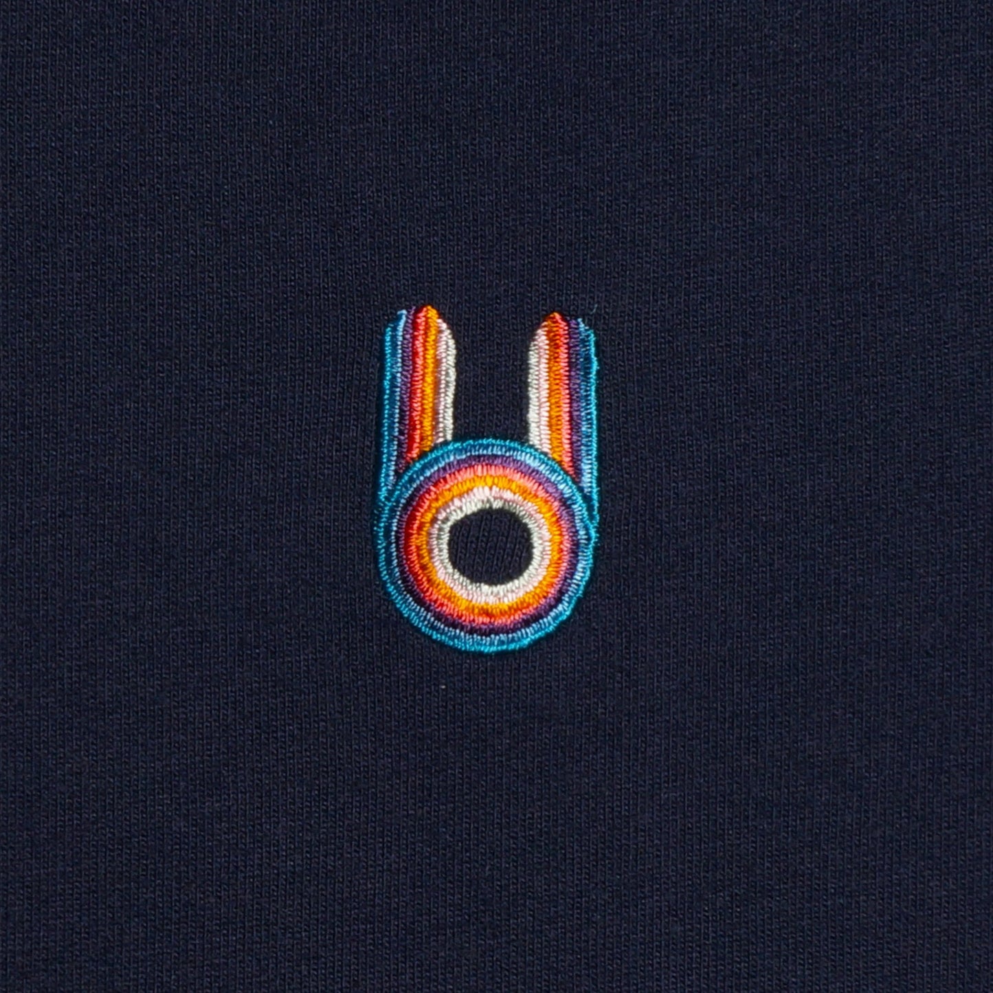 - Rabbit Embroidered Top - Navy