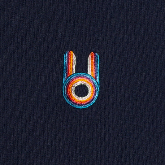 - Rabbit Embroidered Top - Navy