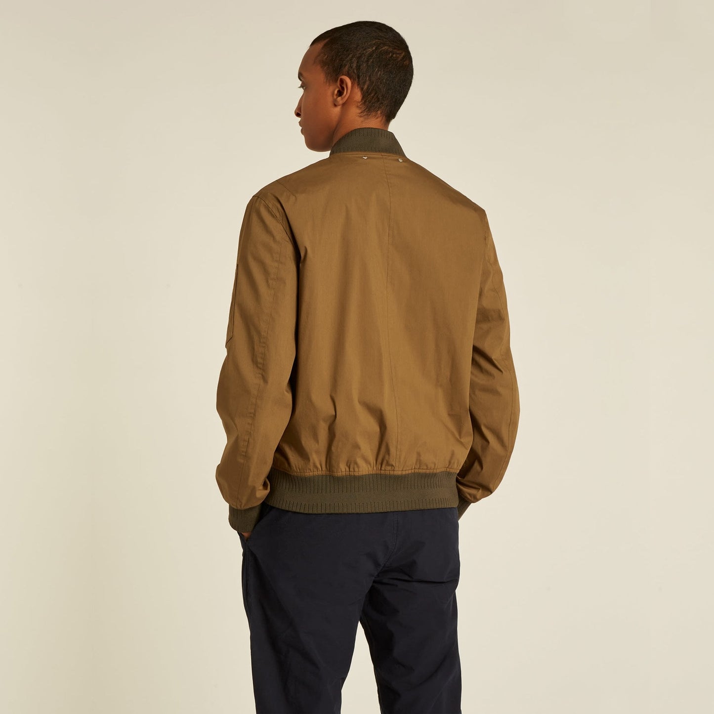 - Cotton-Blend Bomber Jacket - Green