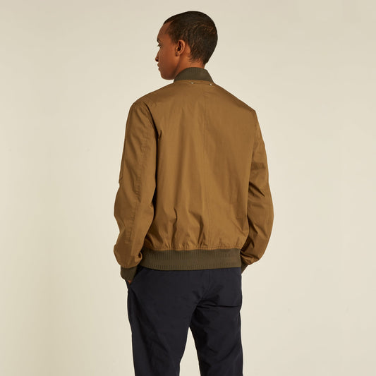 - Cotton-Blend Bomber Jacket - Green