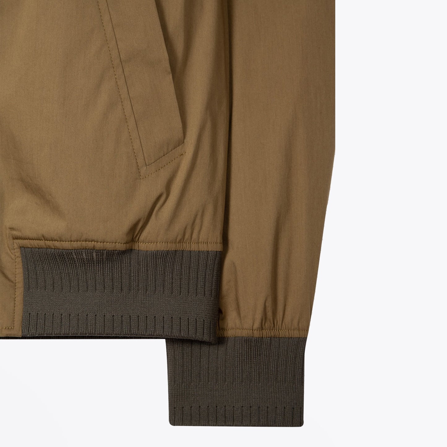 - Cotton-Blend Bomber Jacket - Green