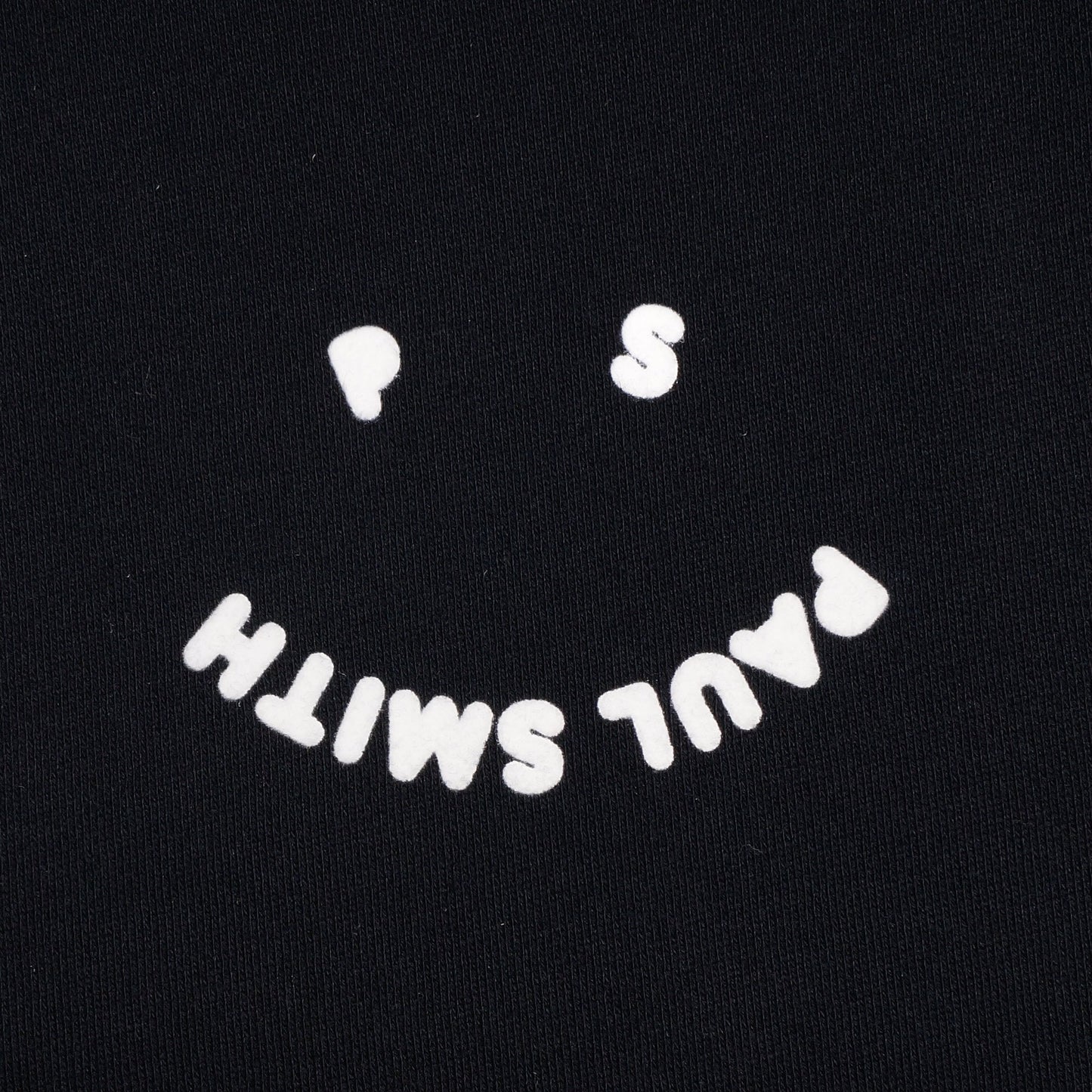 - Cotton 'PS Happy' Sweatshirt - Black