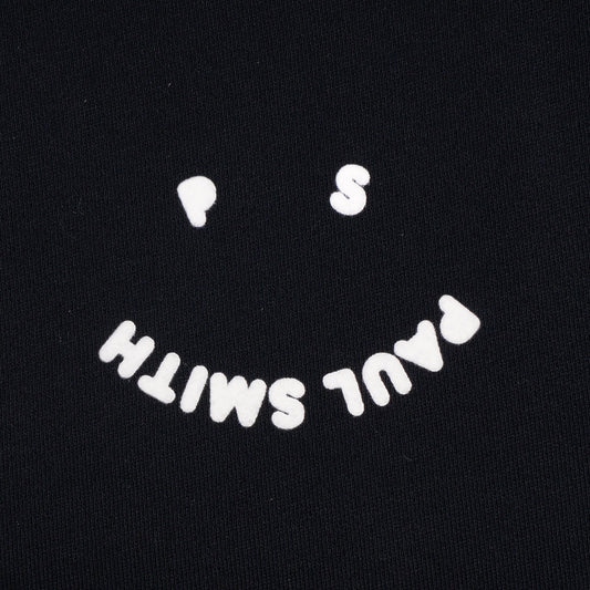 - Cotton 'PS Happy' Sweatshirt - Black
