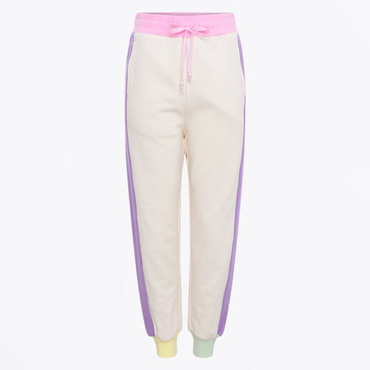 - Tilda Joggers With Side Stripe - Cream