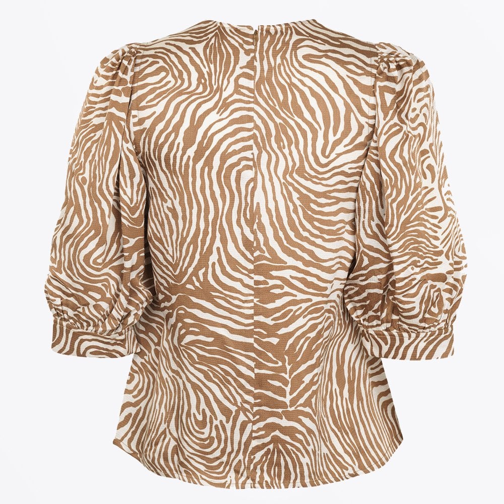 - Celestina Blouse - Mountain Zebra