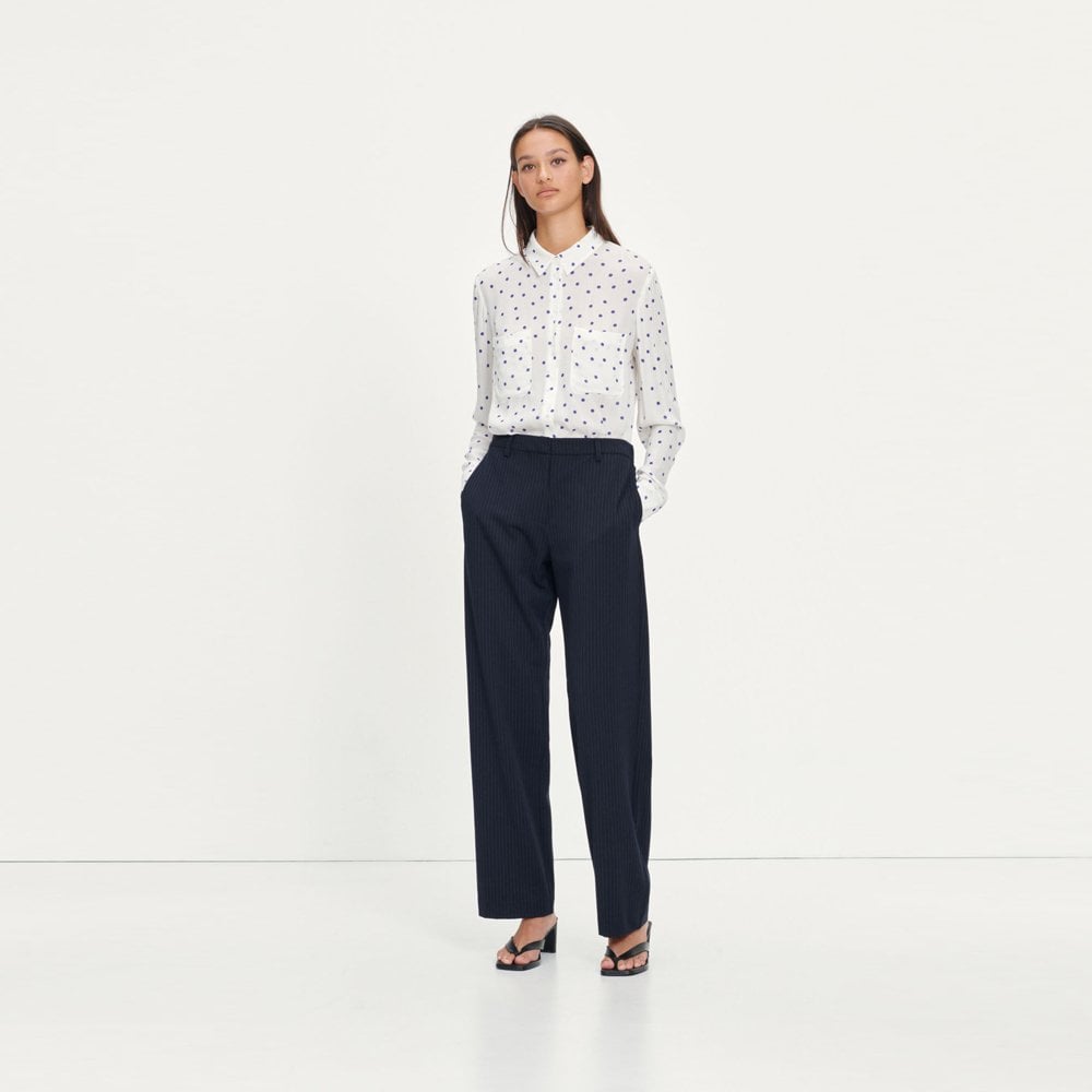 Milly Dot Print Shirt - White