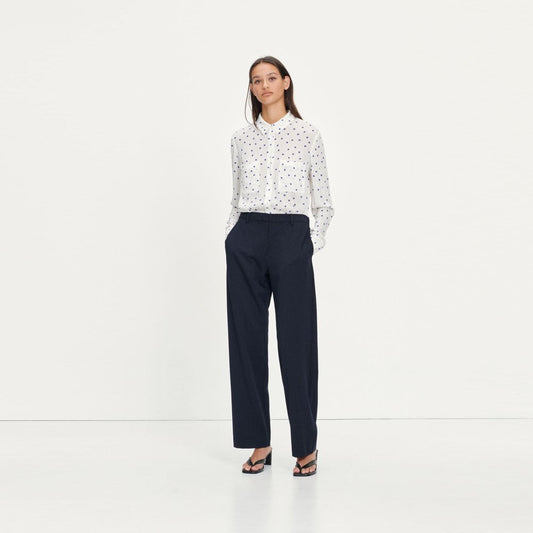 Milly Dot Print Shirt - White