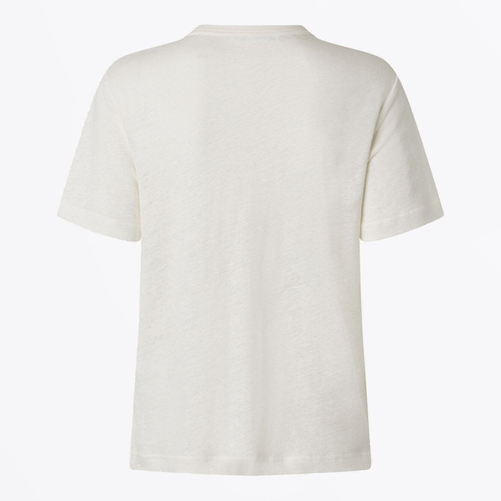 - Doretta Linen T-Shirt - Cream