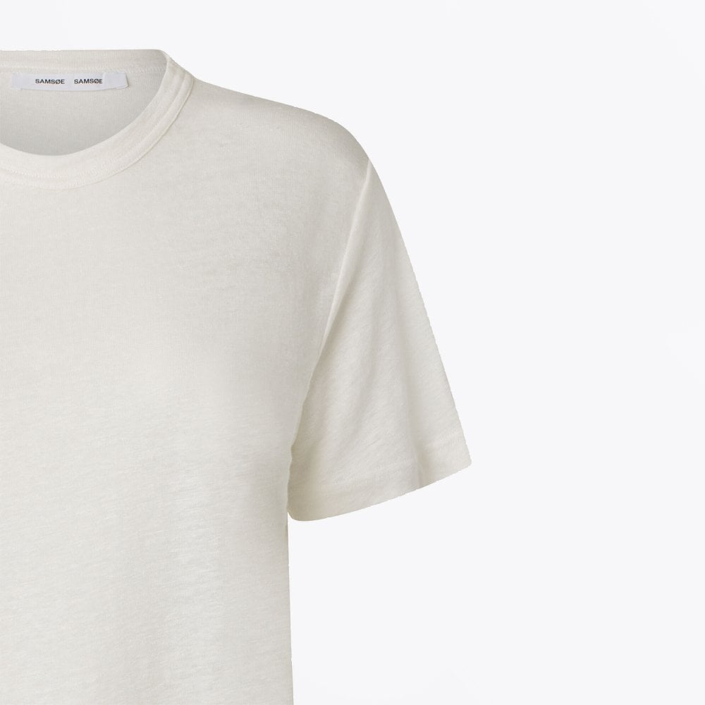 - Doretta Linen T-Shirt - Cream