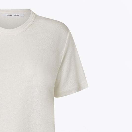 - Doretta Linen T-Shirt - Cream