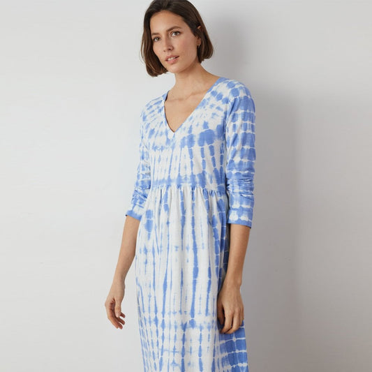 - Rayo Tie Dye Dress - Blue