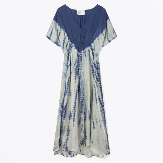 - Rimbo Tie Dye Dress - Blue