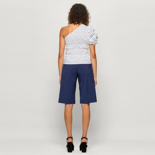 Monessa Polka Dot Top - White