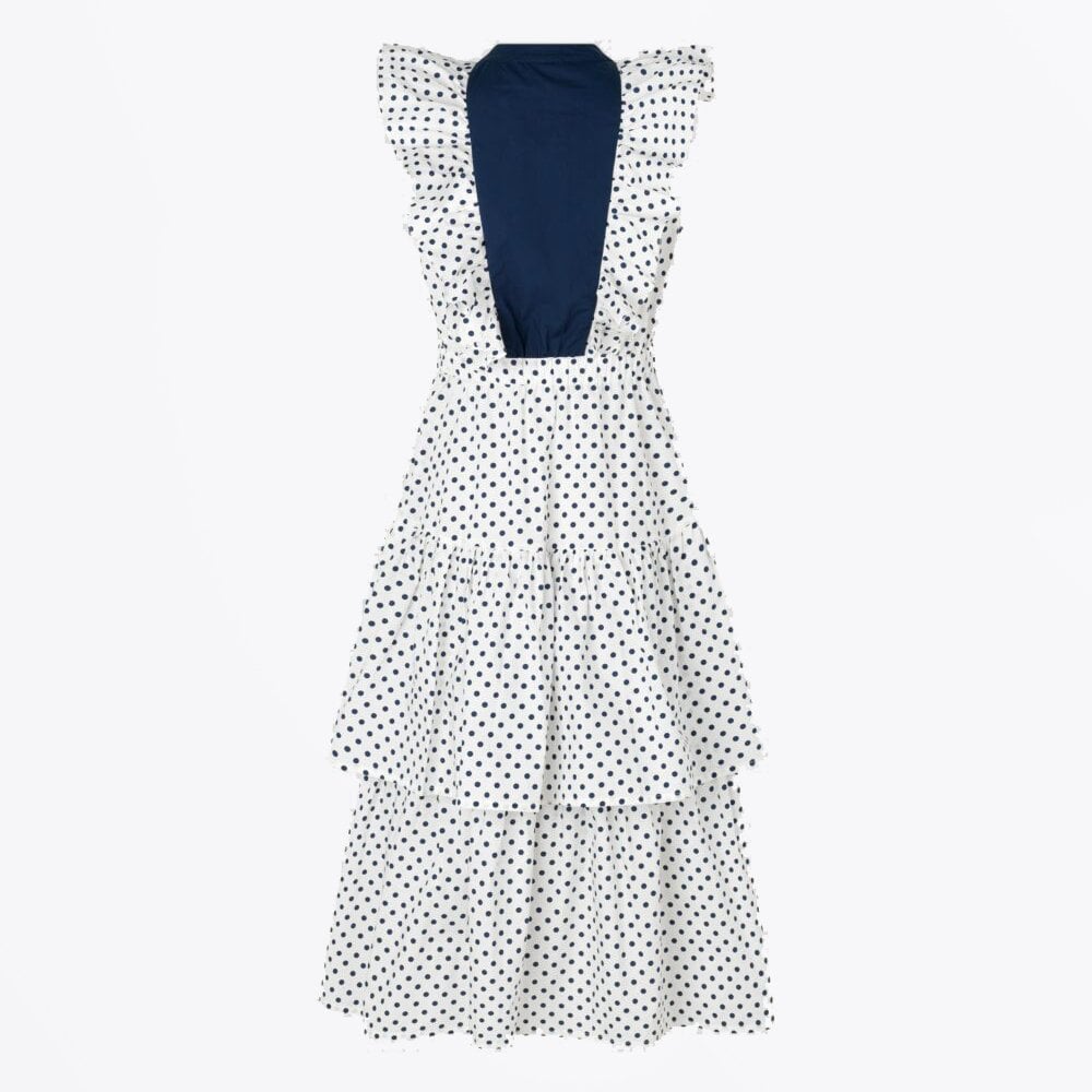 - Avaleen BP Polka Dot Dress - White