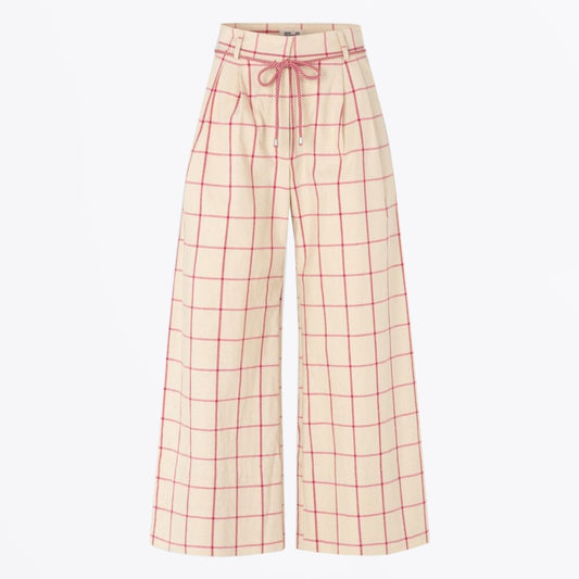 - Nour Trousers - Pink Check