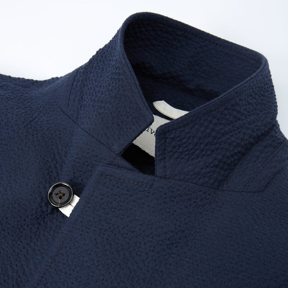 - Theobald - Unstructured Cotton-Blend Jacket - Blue