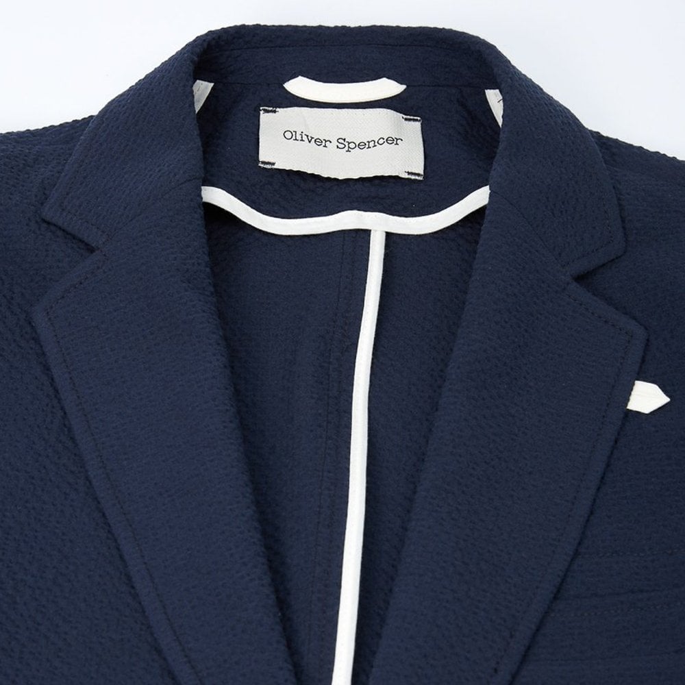 - Theobald - Unstructured Cotton-Blend Jacket - Blue