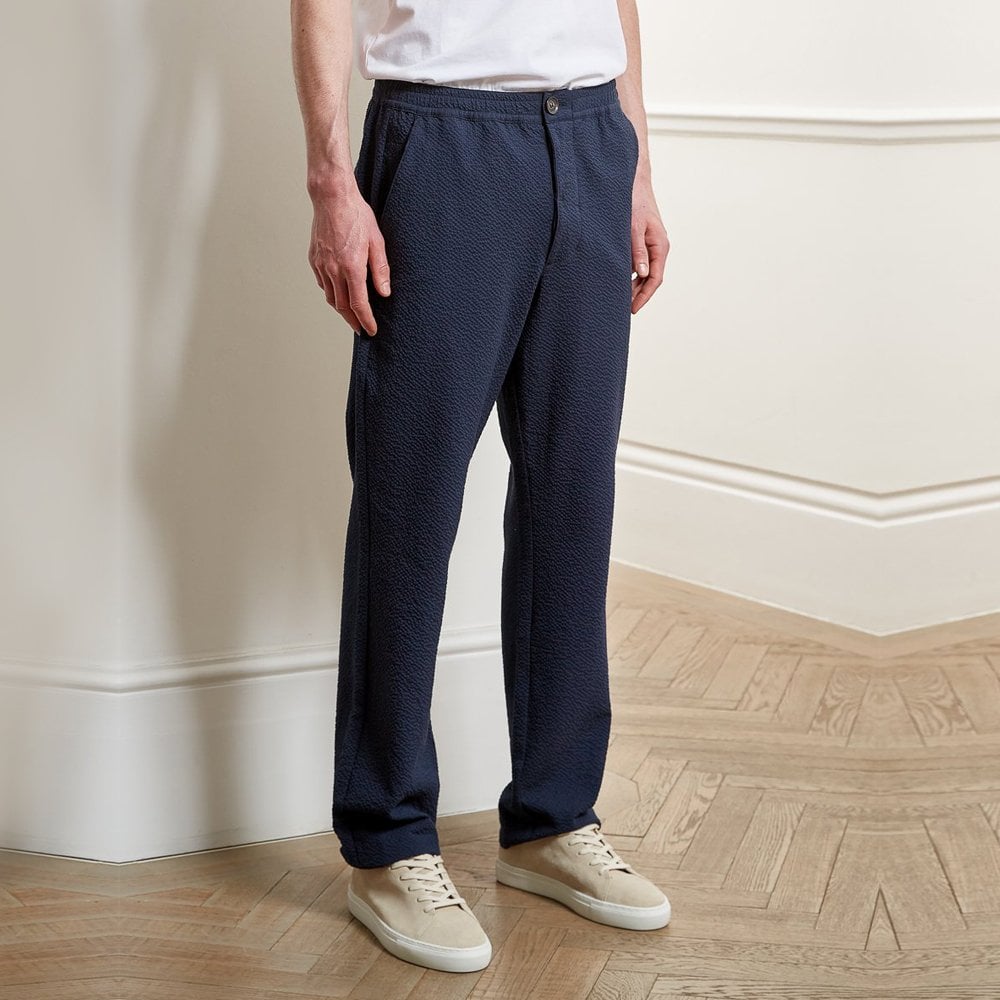 - Drawstring Trousers - Navy