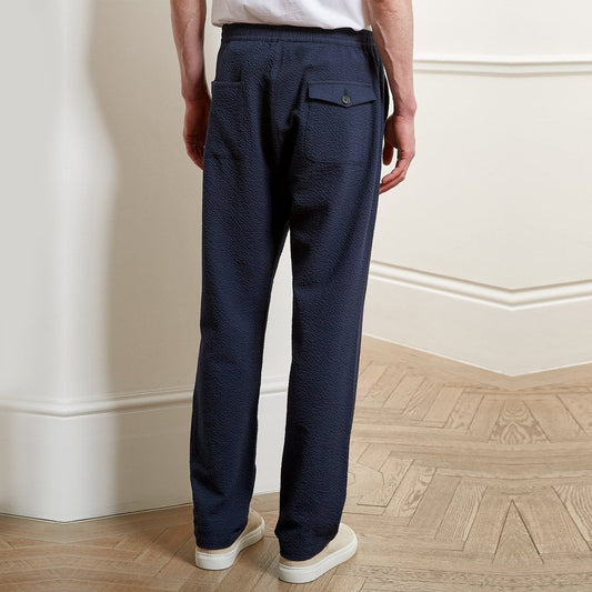 - Drawstring Trousers - Navy
