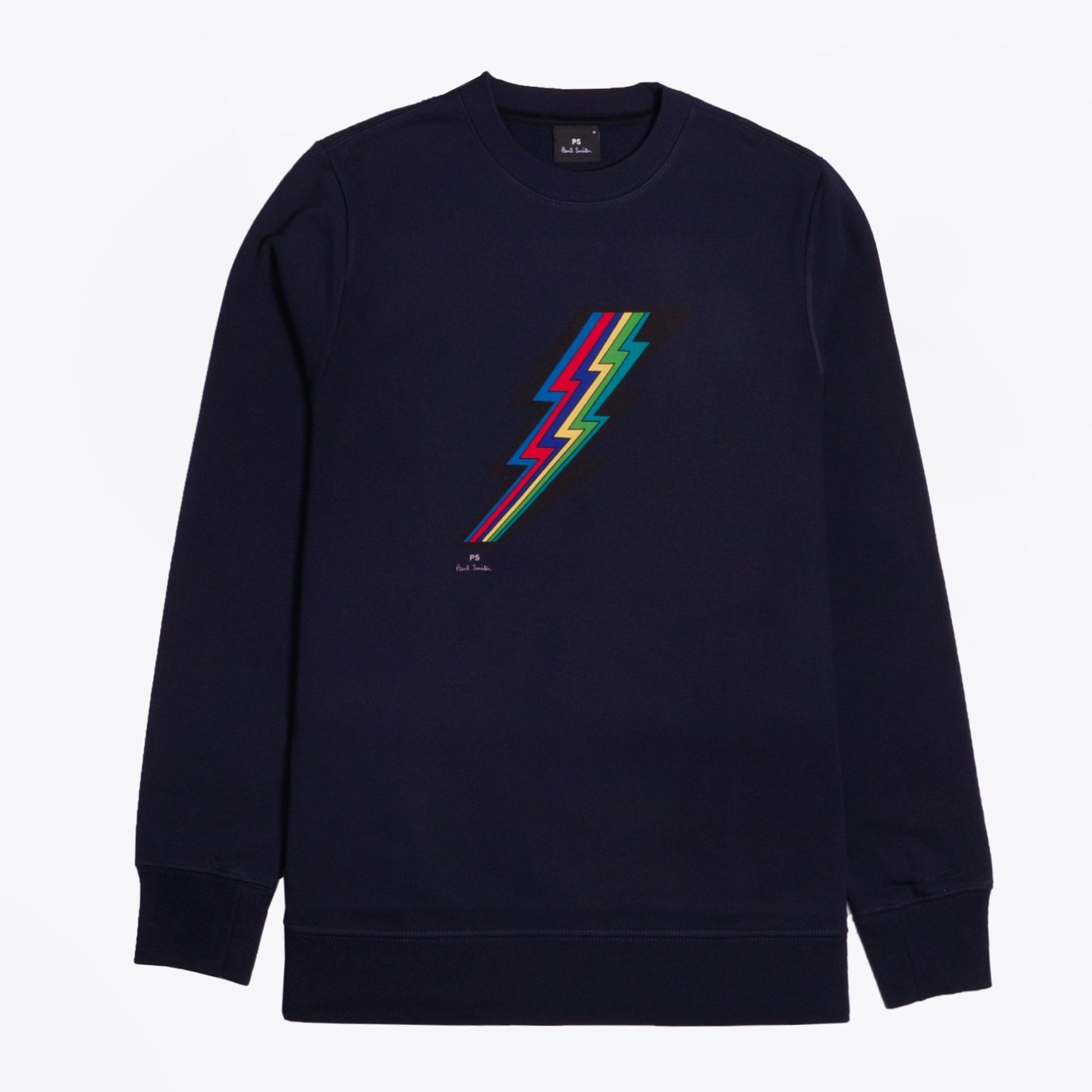Paul Lightning Bolt Motif Sweatshirt - Navy
