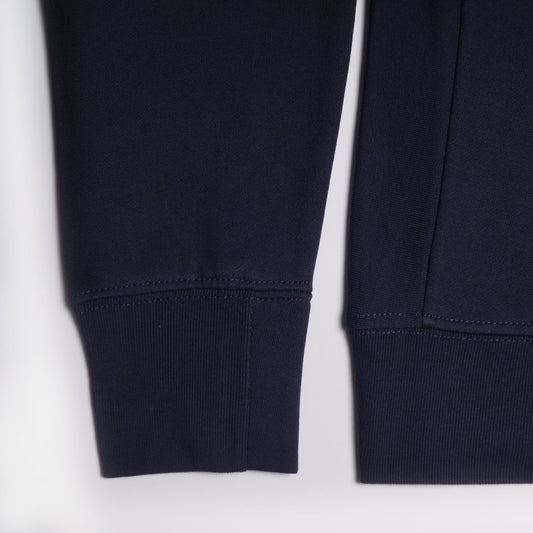 Lightning Bolt Motif Sweatshirt - Navy