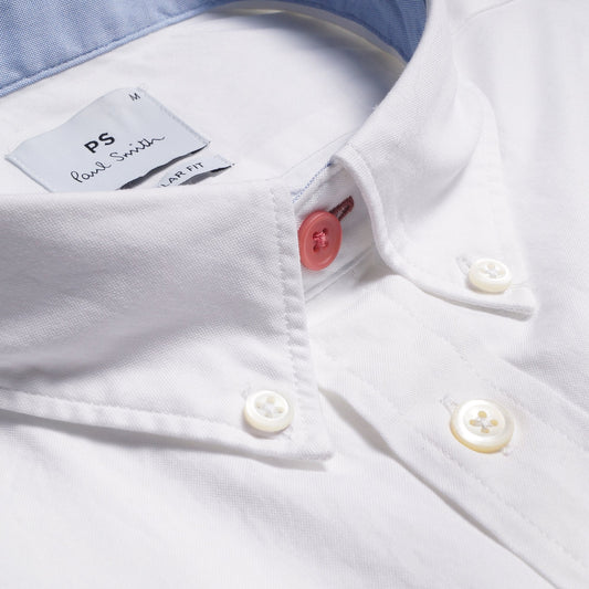 - Organic Cotton Embroidered Zebra Shirt - White