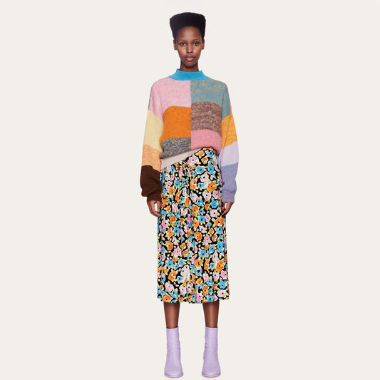 - Paloma - Floral Print Skirt - Multi