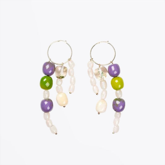 - Bobby - Beaded Earrings - Lime