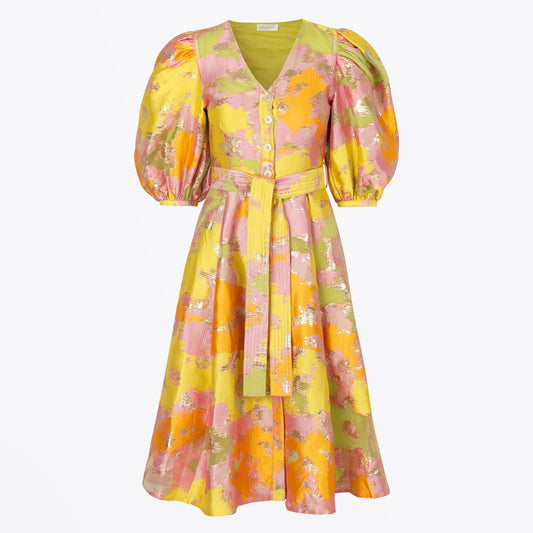 - Amira - Abstract Print Dress - Multi