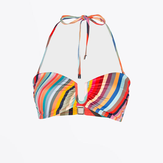 - 'Swirl' Bandeau Bikini Top - Multi