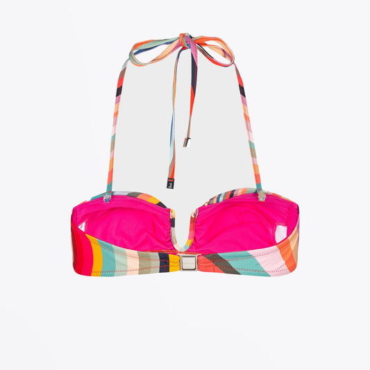 - 'Swirl' Bandeau Bikini Top - Multi