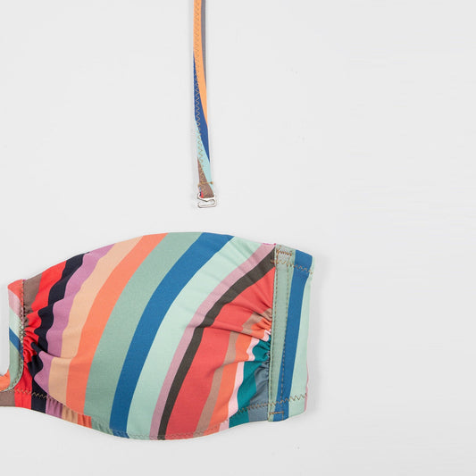 - 'Swirl' Bandeau Bikini Top - Multi