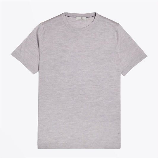Merino Crew Neck T-Shirt - Grey