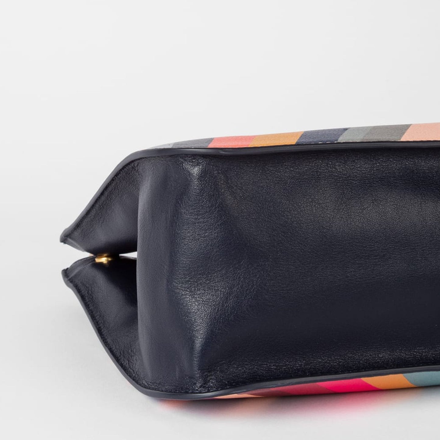 - Leather Swirl Double Zip Tote Bag - Multi