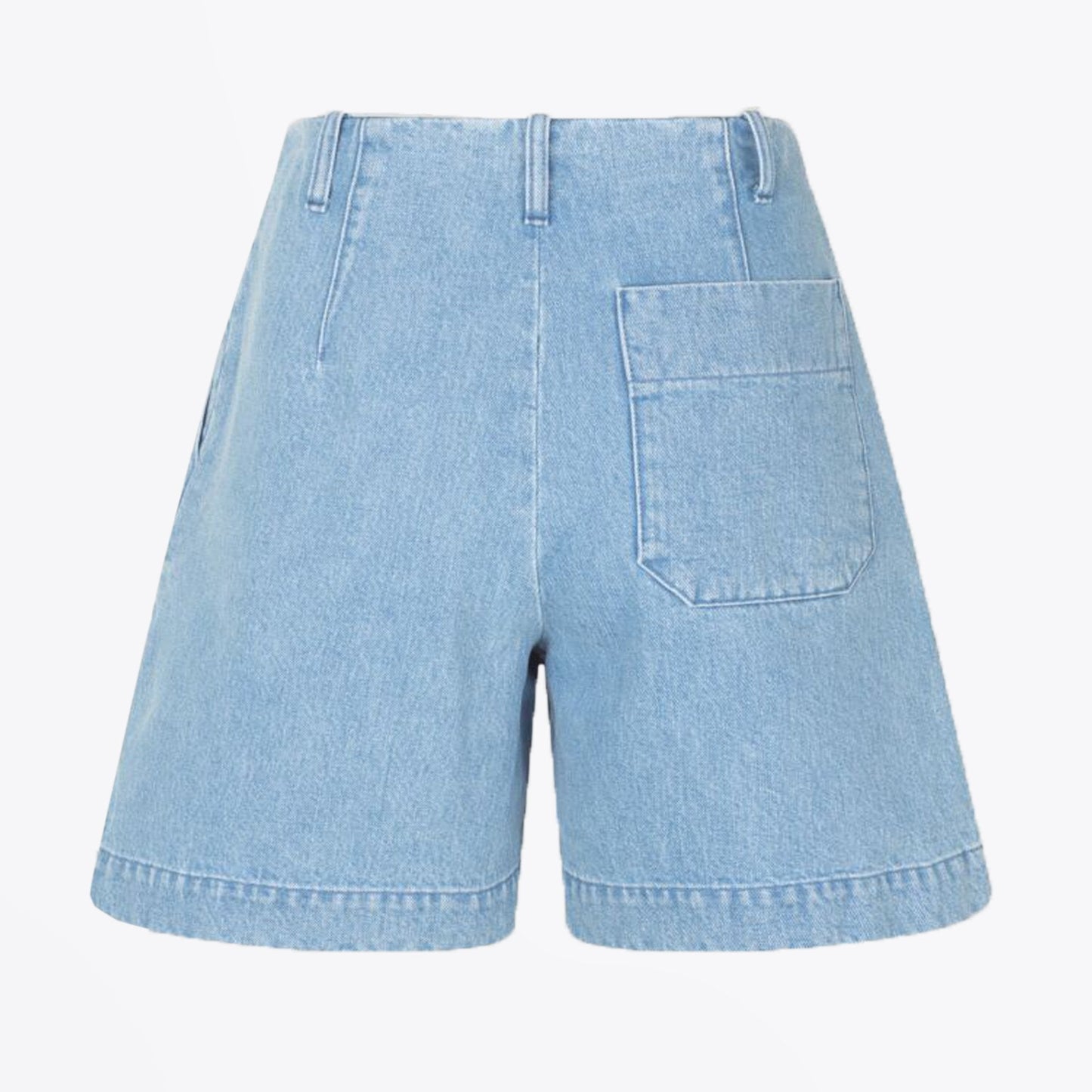 Nolena Denim Shorts - Light Blue