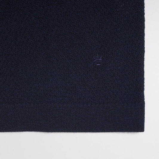 Merino Knit Tipped Polo - Navy