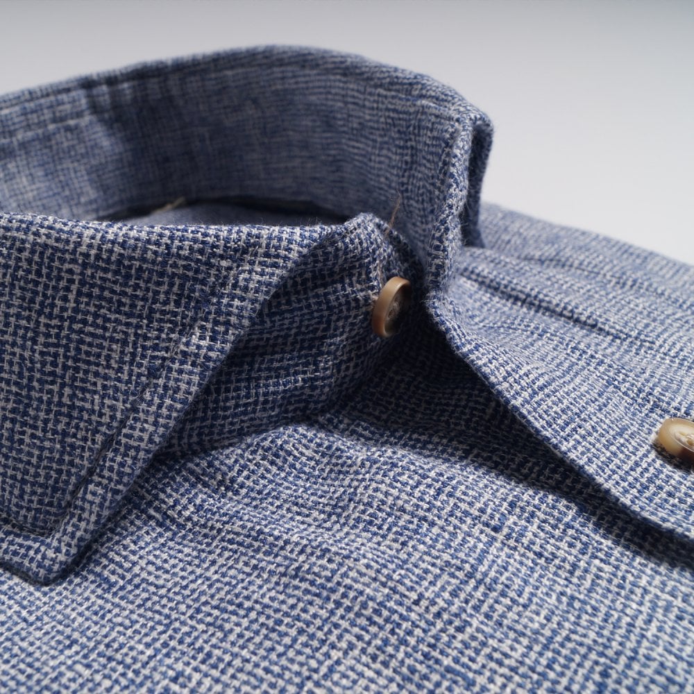 Linen Weave Shirt - Navy