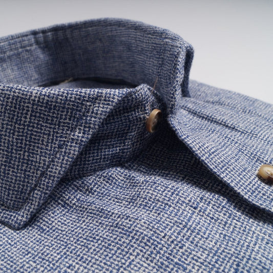 Linen Weave Shirt - Navy
