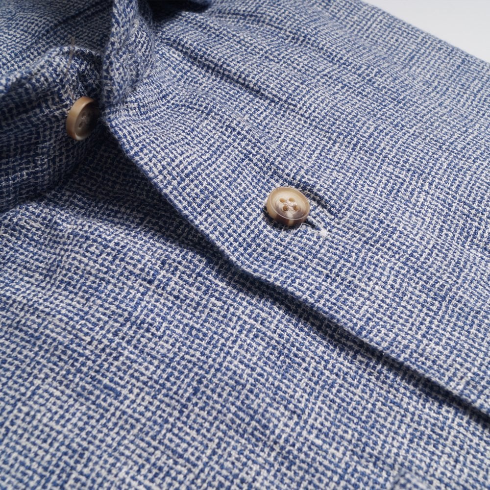 Linen Weave Shirt - Navy