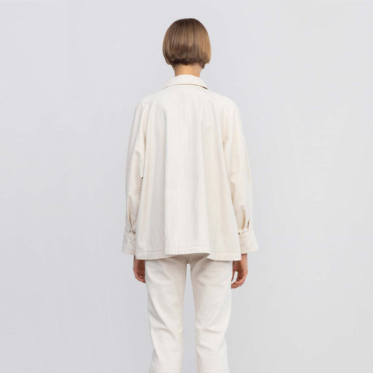 - Patch Pocket Shirt Jacket - Off-White