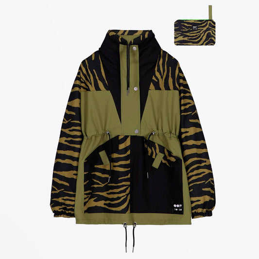 - Waterproof Printed Anorak - Green