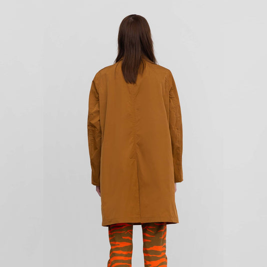 Medium-Length Raincoat - Tobacco