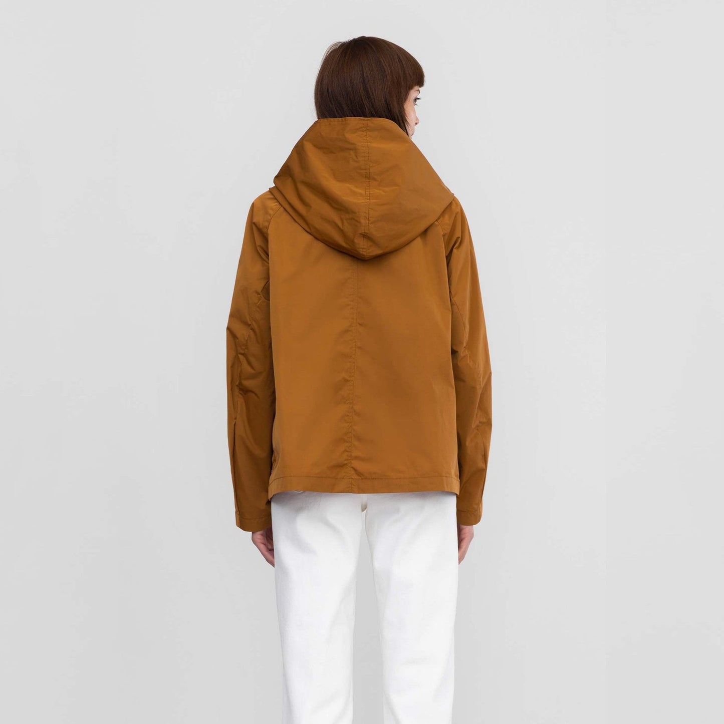 Hooded Short Jacket - Tobacco